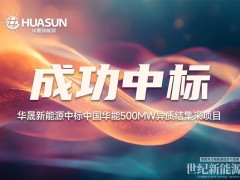 500MW！華晟以領跑者實力再度中標中國華能光伏組件集采