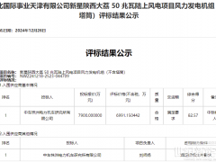 中石化50MW陸上風電項目！中車株洲所中標